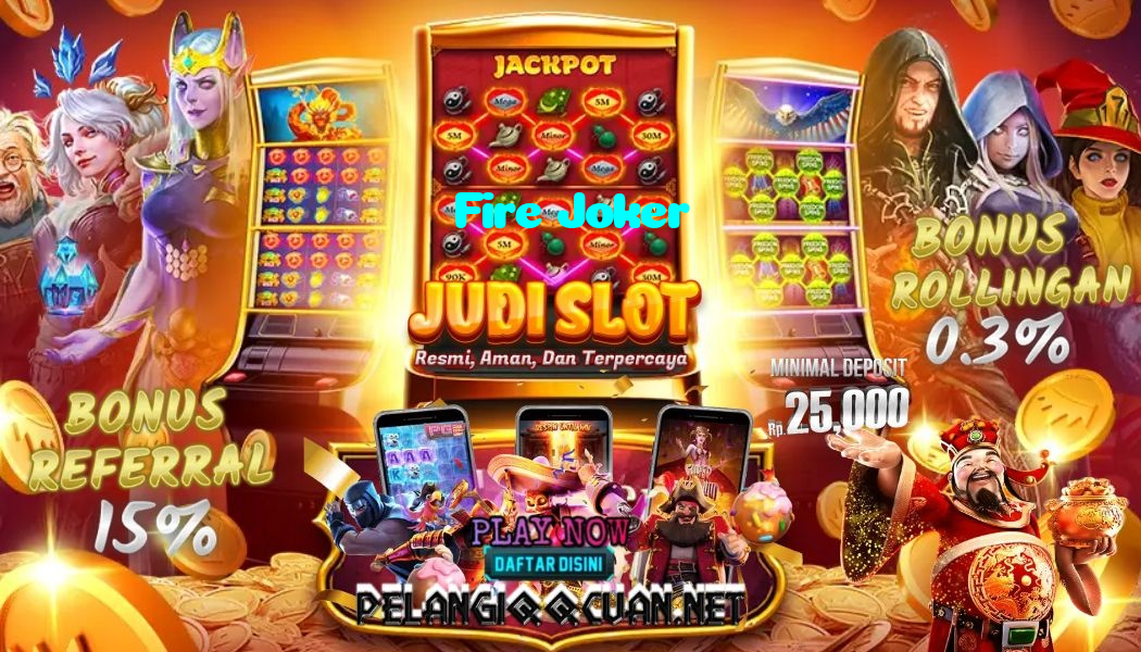 Fire Joker casino presented on mobile device in Pakistan with slots and live games